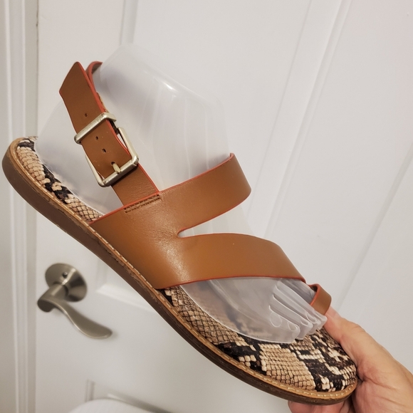 EC Crown Vintage Aaliya Brown Leather Sandals Size 9, Casual - Picture 7 of 15